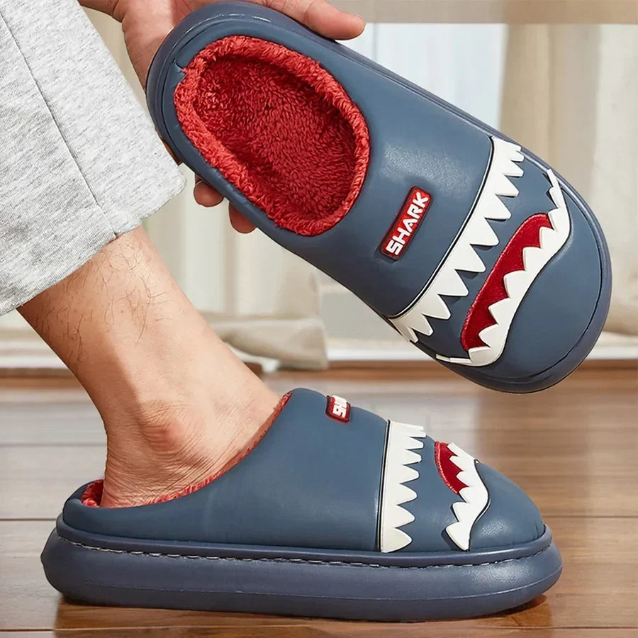 Faux Fur Shark Slippers