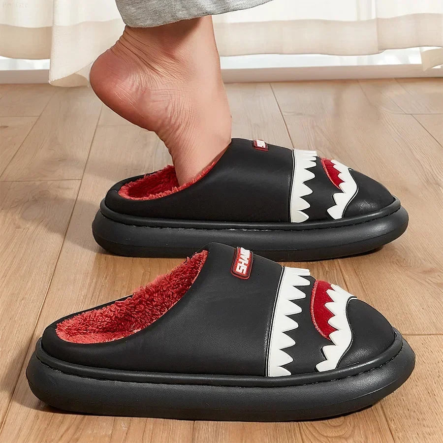 Faux Fur Shark Slippers