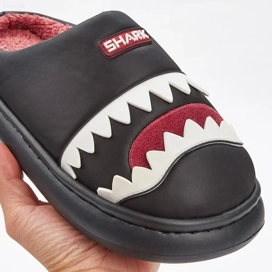 Faux Fur Shark Slippers