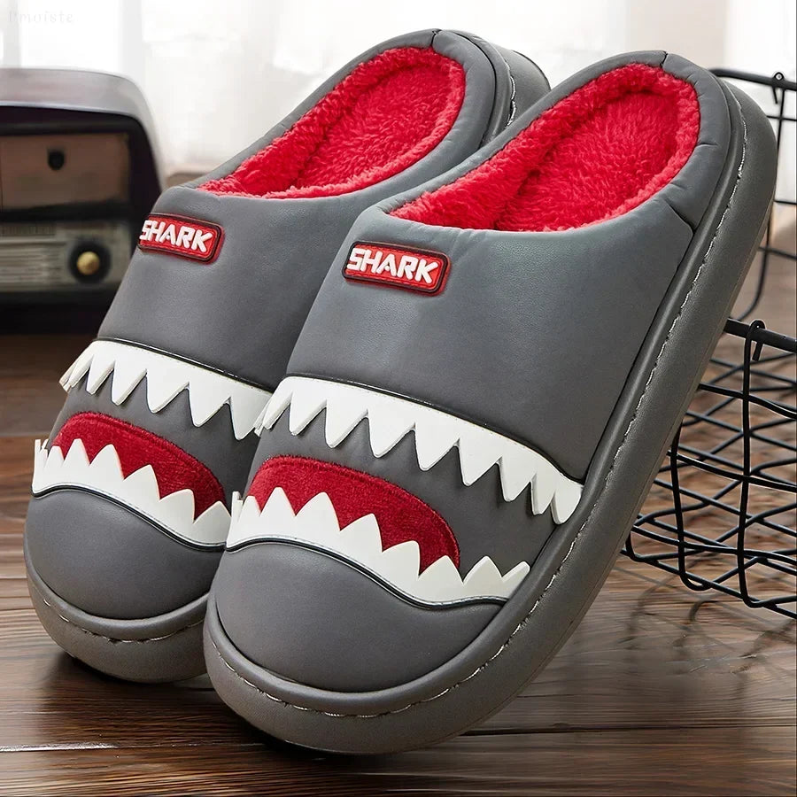 Faux Fur Shark Slippers
