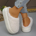 Faux Fur Slip-On Mules