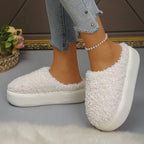 Faux Fur Slip-On Mules