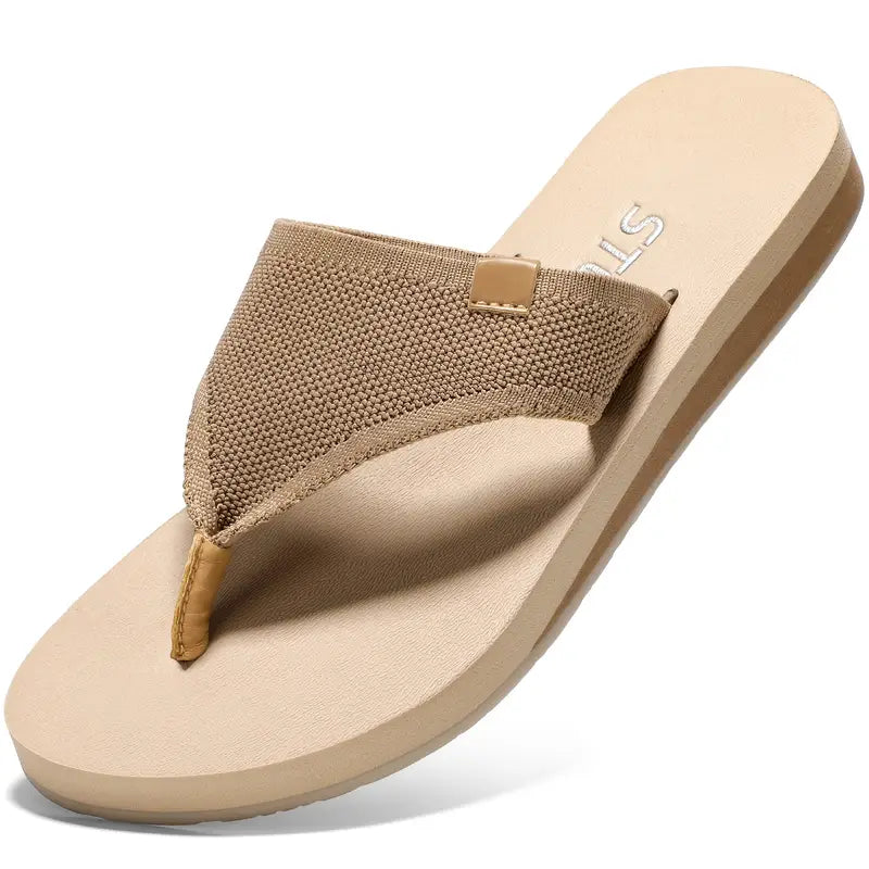 Flora Knit Flip-Flops
