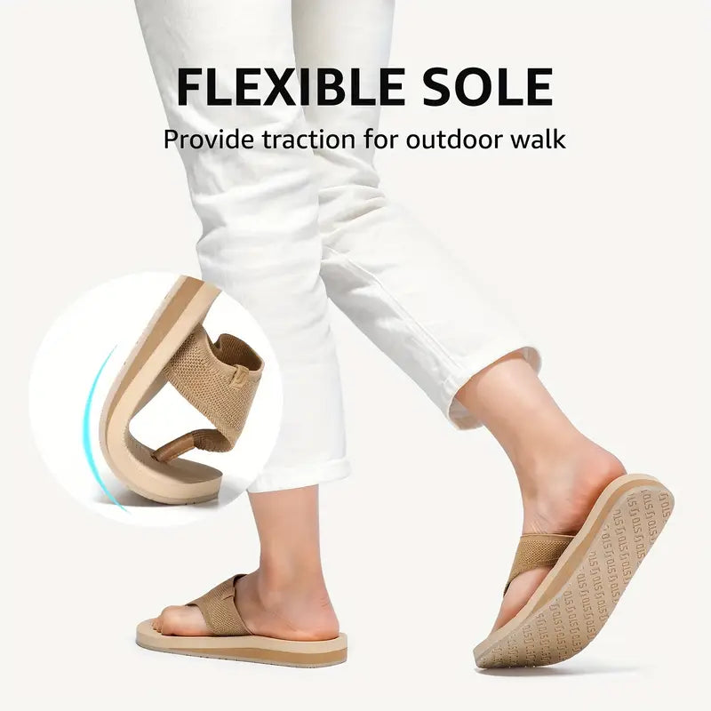 Flora Knit Flip-Flops