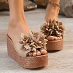 Floral Bliss Wedge Sandals