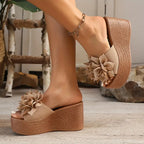 Floral Bliss Wedge Sandals