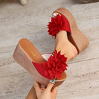 Floral Bliss Wedge Sandals