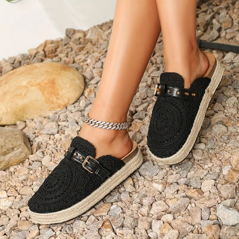 Geely Lace-Up Wooden Clogs