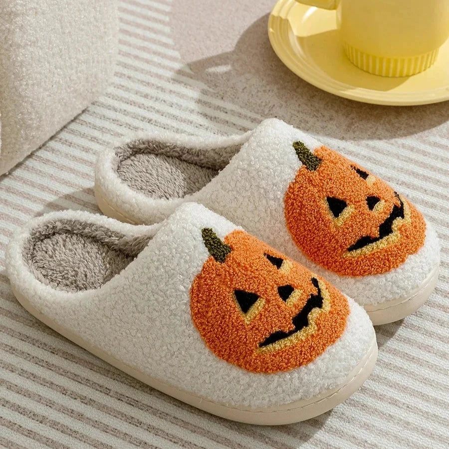 Halloween Pumpkin Slippers