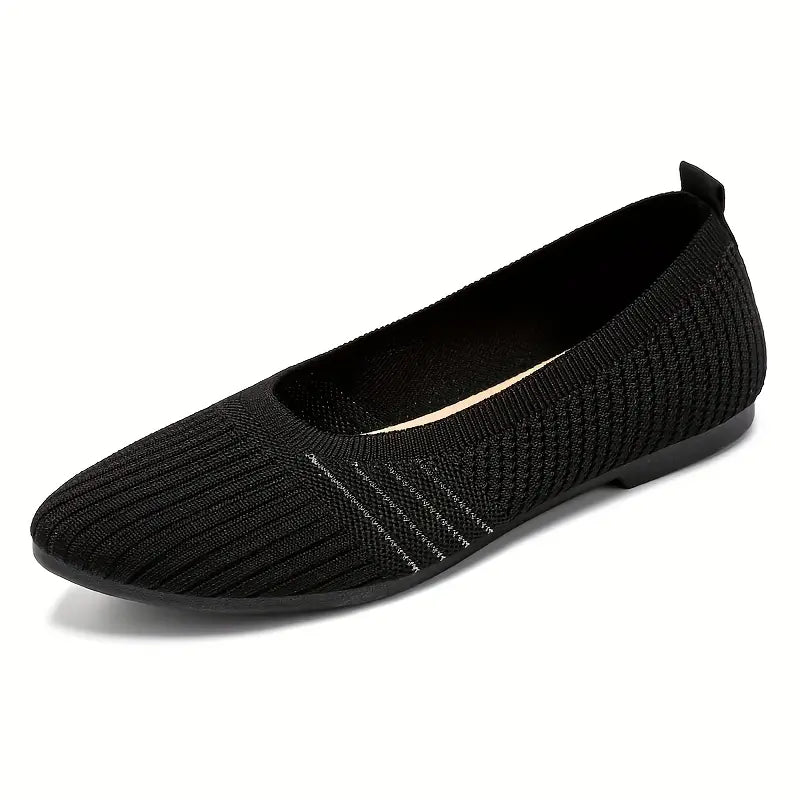 Hazel Stretch Knit Ballet Flats