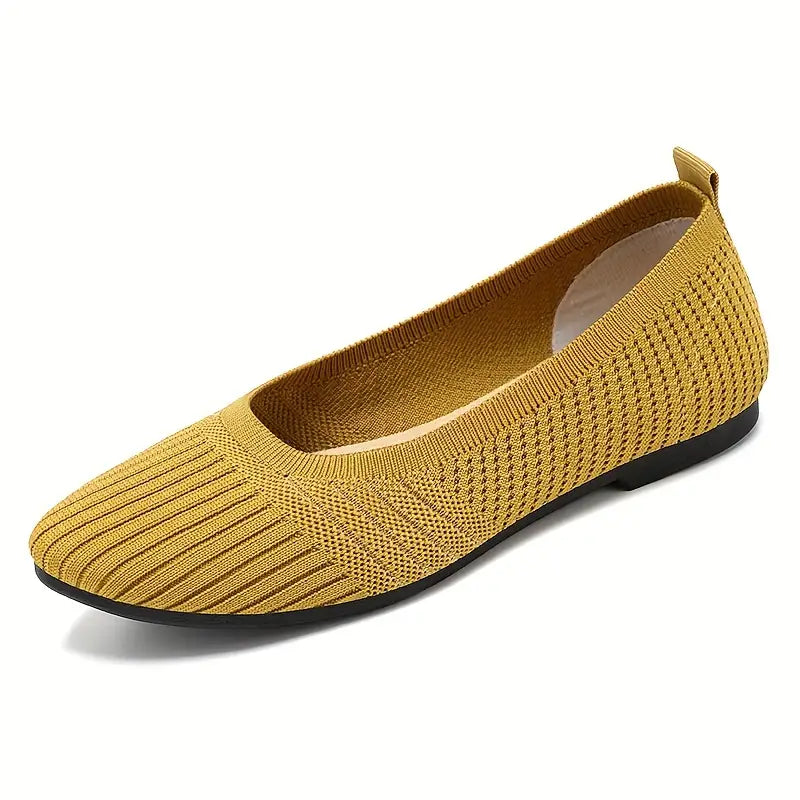 Hazel Stretch Knit Ballet Flats