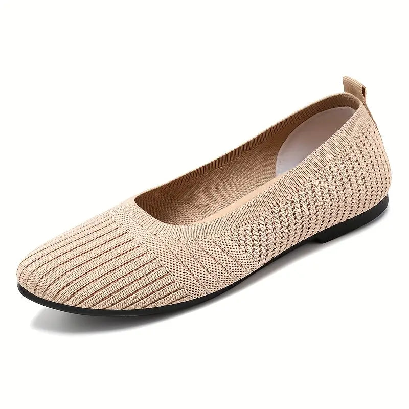 Hazel Stretch Knit Ballet Flats