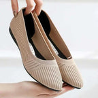 Hazel Stretch Knit Ballet Flats
