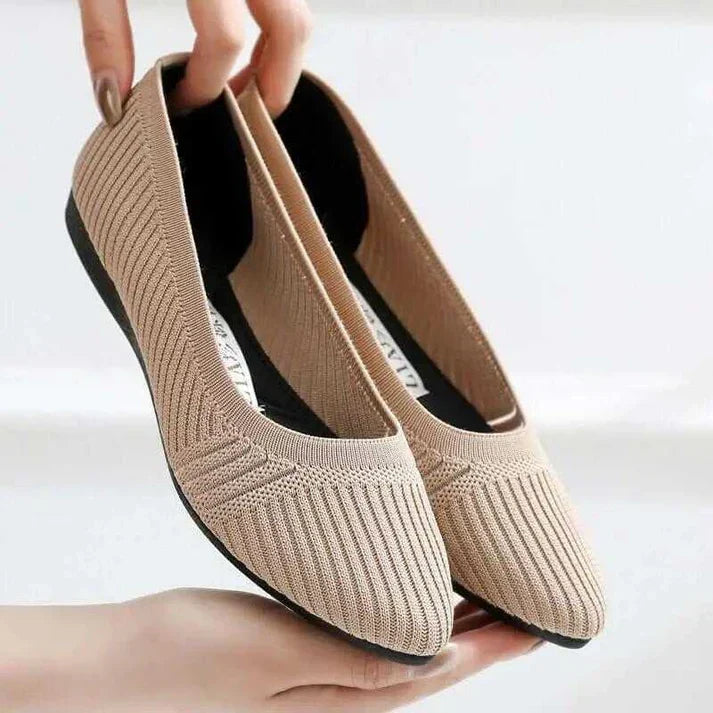 Hazel Stretch Knit Ballet Flats