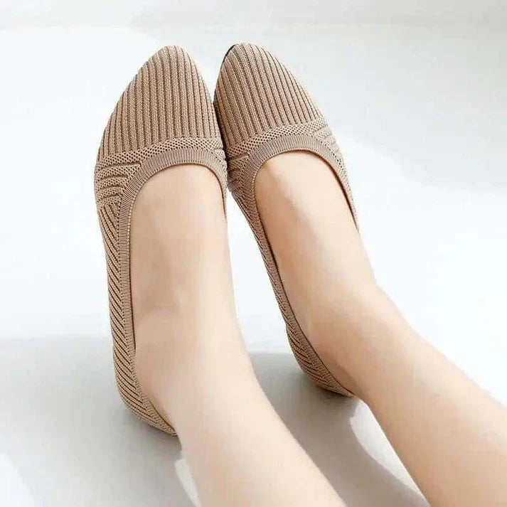 Hazel Stretch Knit Ballet Flats