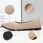 Hazel Stretch Knit Ballet Flats