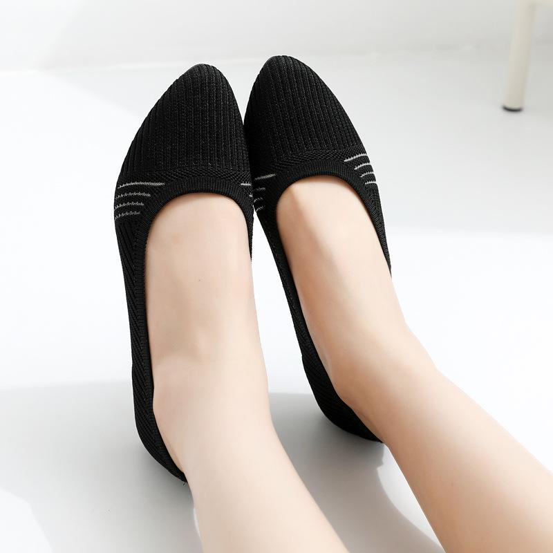 Hazel Stretch Knit Ballet Flats