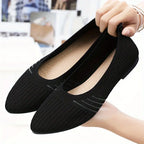 Hazel Stretch Knit Ballet Flats