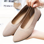 Hazel Stretch Knit Ballet Flats