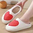 Heart Fleece Slippers
