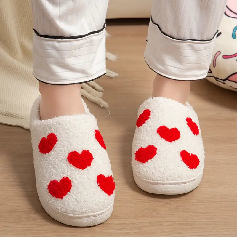 Heart Pattern Slippers