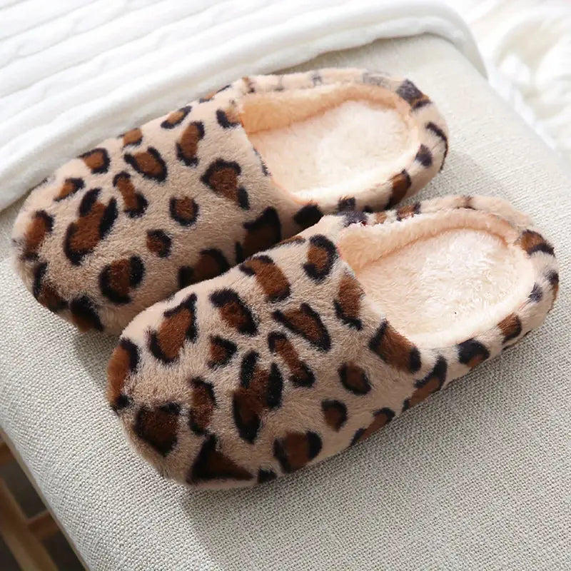 Leopard Print Slippers