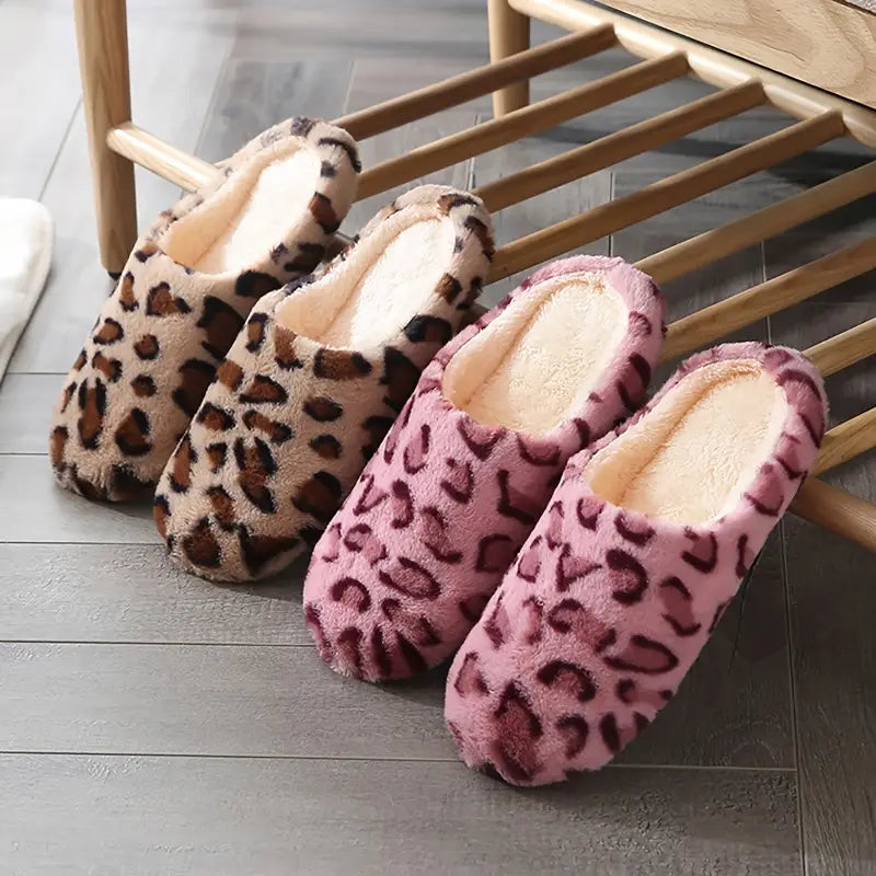 Leopard Print Slippers