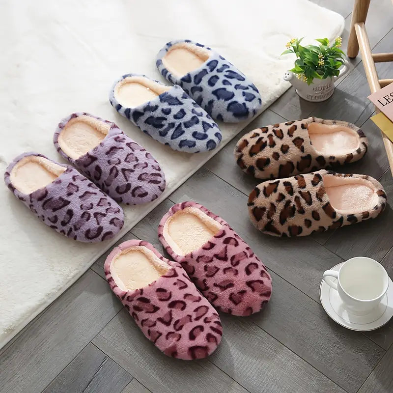 Leopard Print Slippers