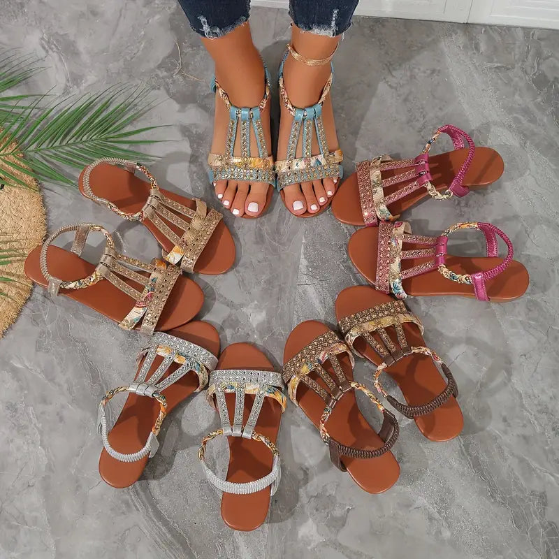 Lianne Rhinestone Sandals