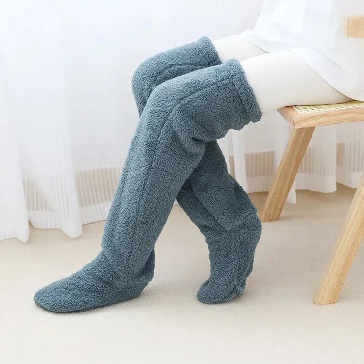 Long Fluffy Winter Socks