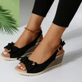 Loretta Bow Wedges