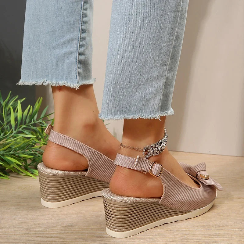 Loretta Bow Wedges