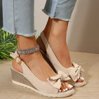 Loretta Bow Wedges