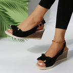 Loretta Bow Wedges