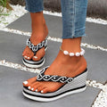Marina Pearl Wedge Flip-Flops