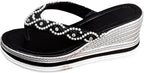 Marina Pearl Wedge Flip-Flops