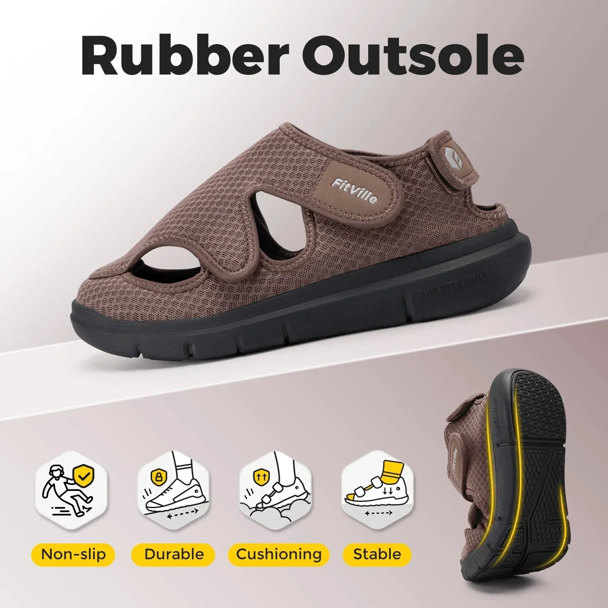 Men's Extra-Wide Sandals