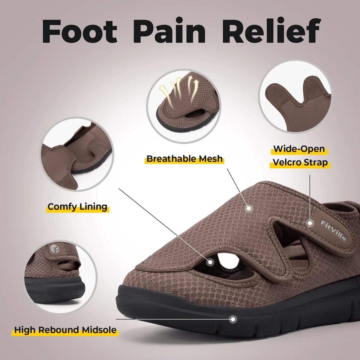 Men's Extra-Wide Sandals