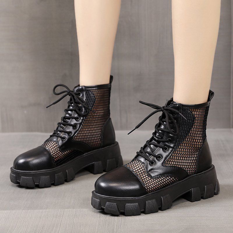 Mesh Combat Boots