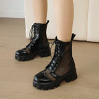 Mesh Combat Boots