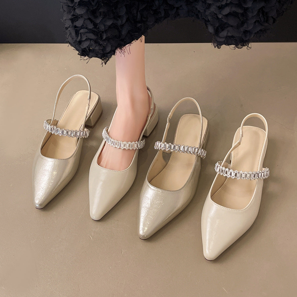 Milan Sparkle Slingbacks