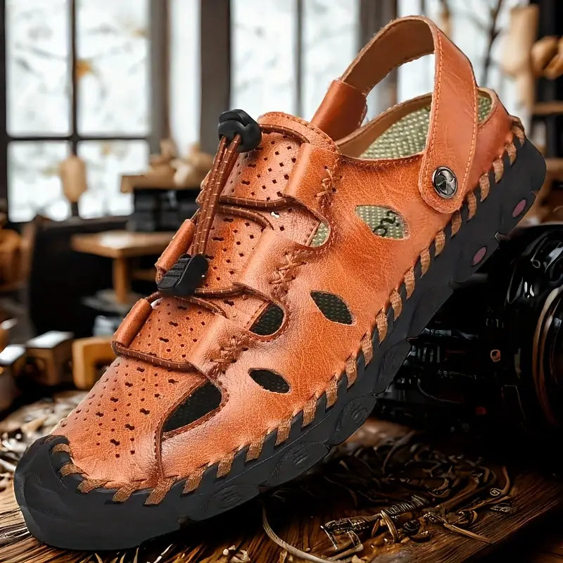 Nomad Trek Leather Fisherman Sandal