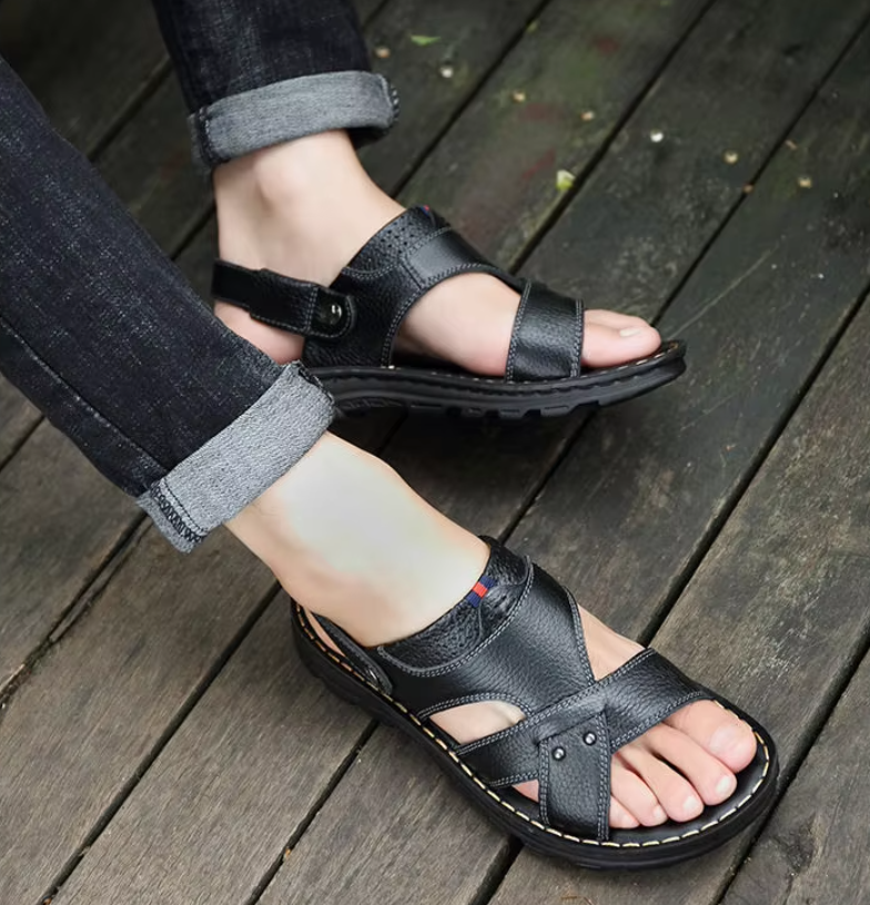Non-Slip Leather Sandals