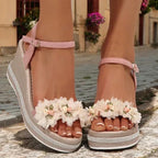 Odette Blossom Wedges