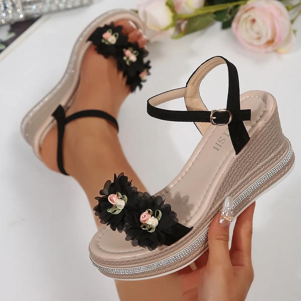 Odette Blossom Wedges