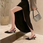 Patent Slingback Pump