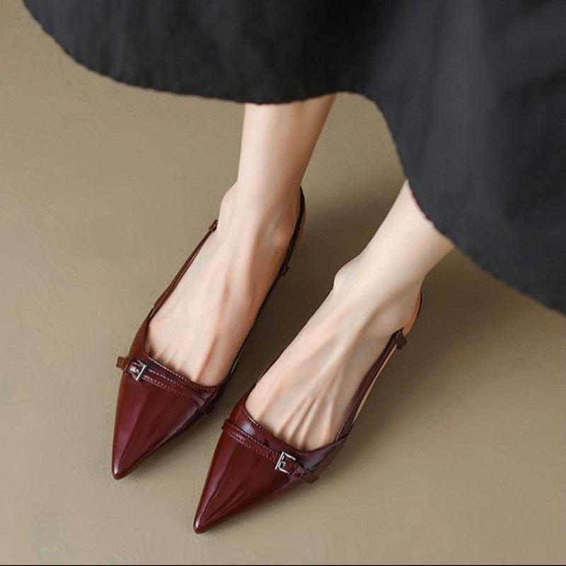Patent Slingback Pump