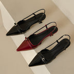 Patent Slingback Pump
