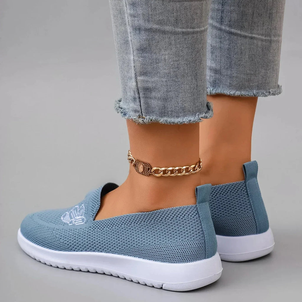 Petal Mesh Slip-On Sneakers