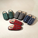 Plaid Comfort Winter Slippers